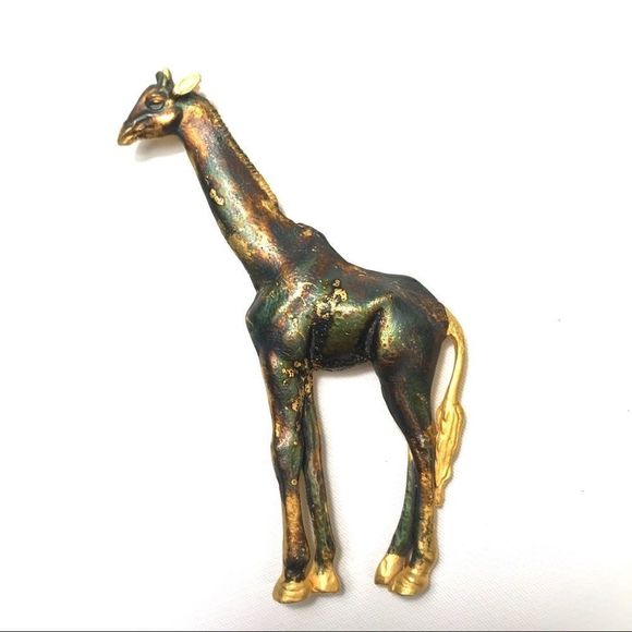 💥3/$15 Giraffe Brooch - Large Pin - Picture 1 of 5